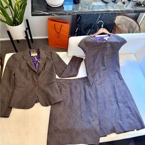 Ted Baker Brown Wool Suit Set